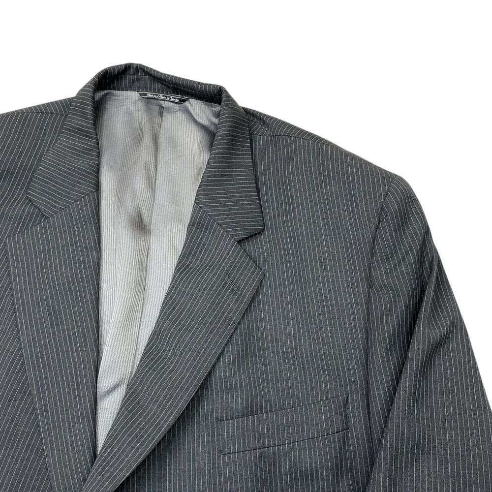 Jack Victor Gray Pinstripe Blazer